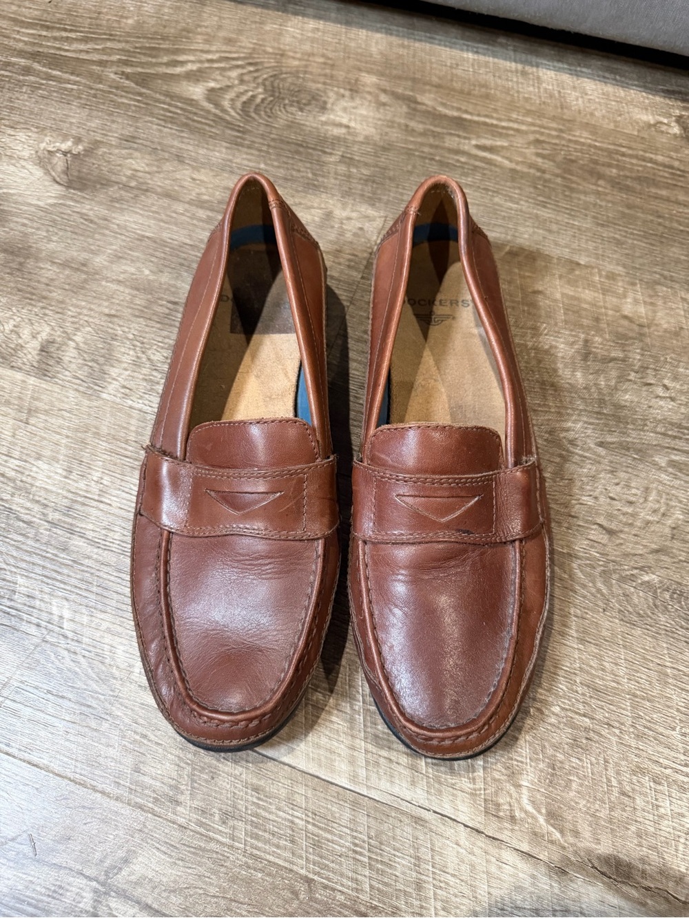 Dockers Brown Leather Slip in Loafers Men's Size 10